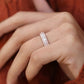 0.82CTW Baguette Round Cut Lab Grown Diamond Wedding Band  customdiamjewel   