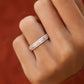 0.82CT Baguette and Round Real Diamond Half Eternity Wedding Band  customdiamjewel   