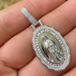 925 Sterling Silver Mary Diamond Pendant For Men  customdiamjewel   