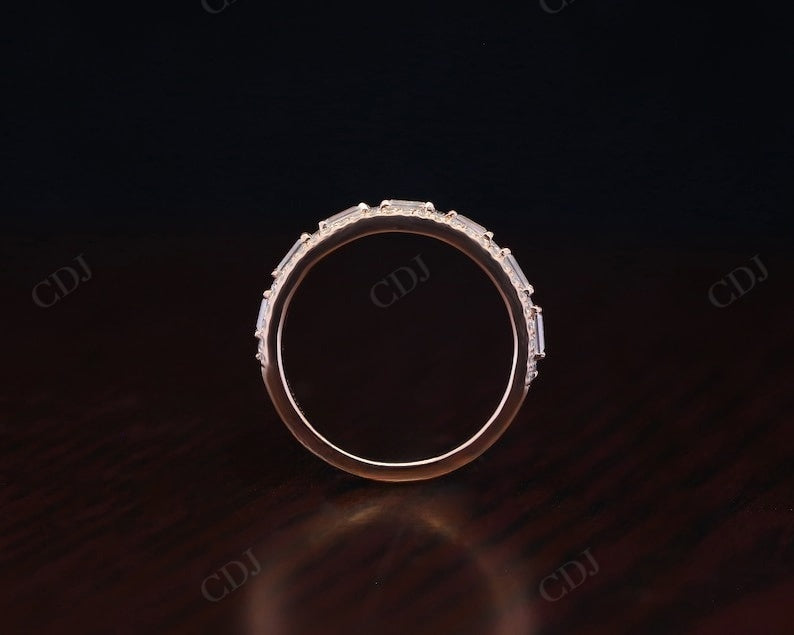 0.82CTW Baguette Round Cut Lab Grown Diamond Wedding Band  customdiamjewel   