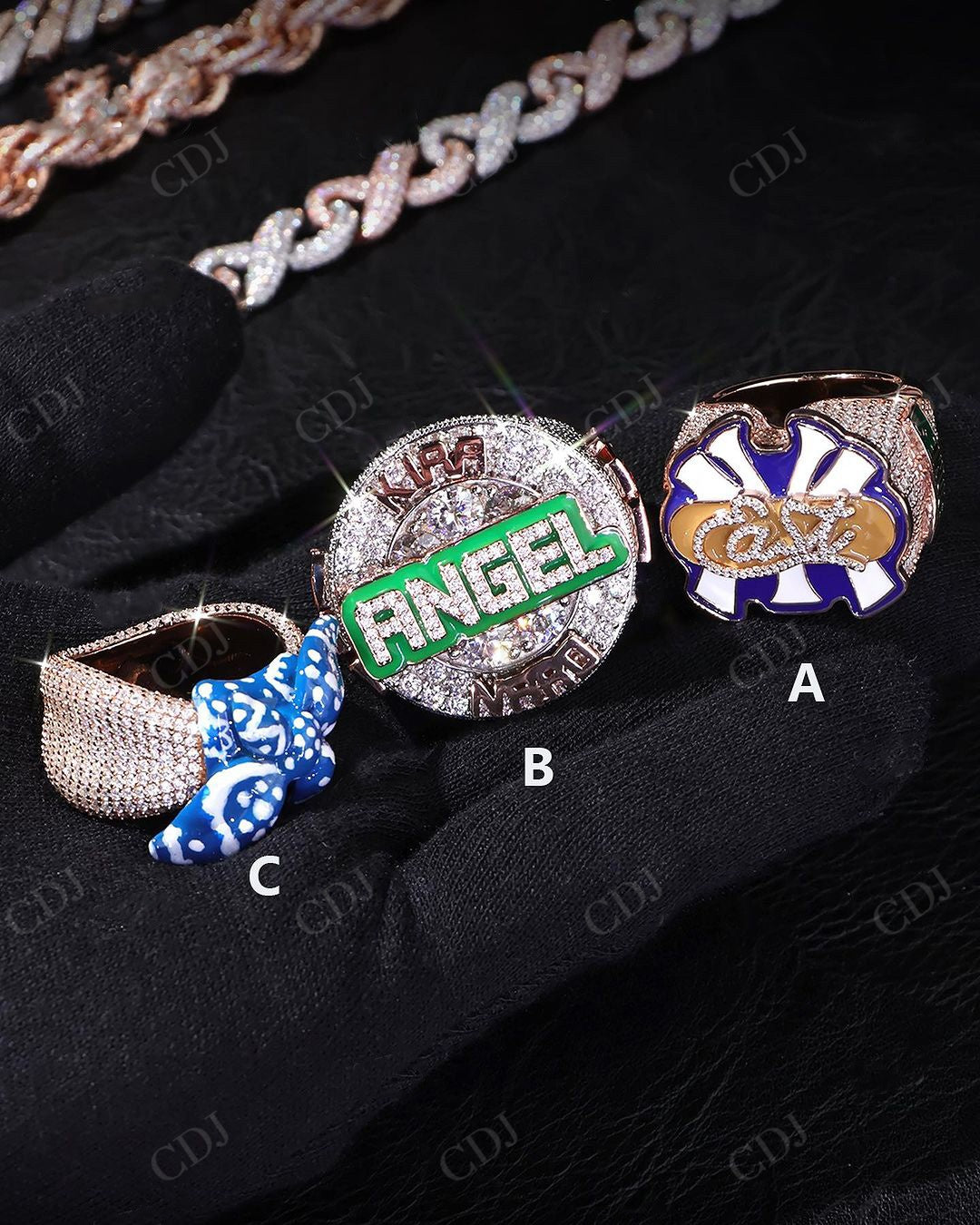 Latest Hip Hop Customs Ring hip hop jewelry CustomDiamJewel   