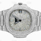 Lab Grown Diamond Watch For Men Iced Out Bling Watch Bust Down Watch IGI Certified Wholesale Diamond  customdiamjewel   