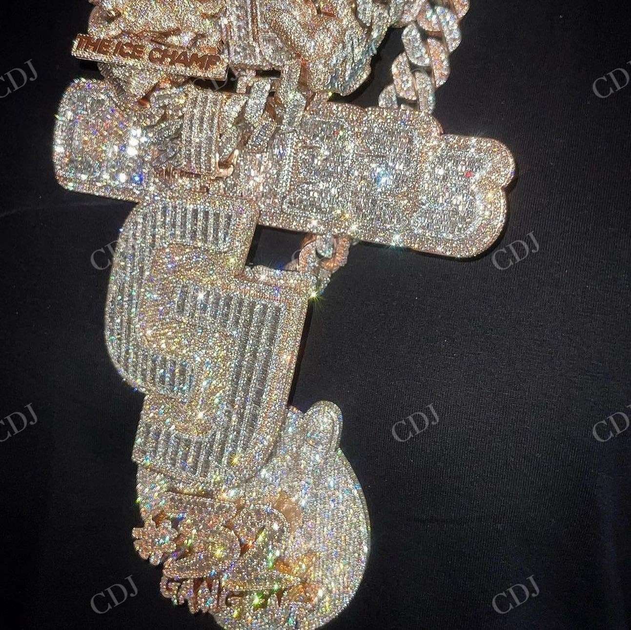 Customized Hip Hop Diamond Pendant For Rapper hip hop jewelry CustomDiamJewel   