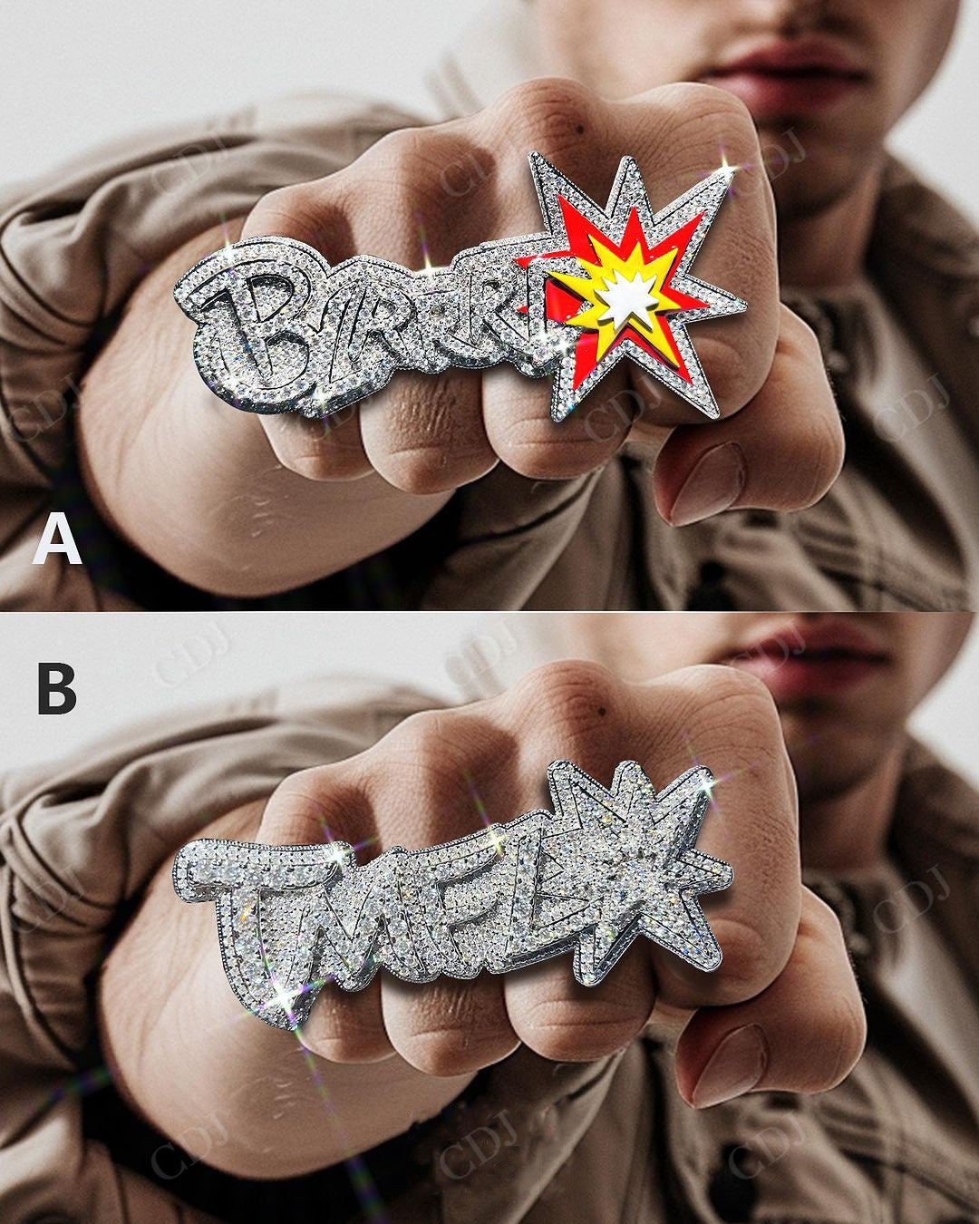 Latest Hip Hop Customs Ring hip hop jewelry CustomDiamJewel   