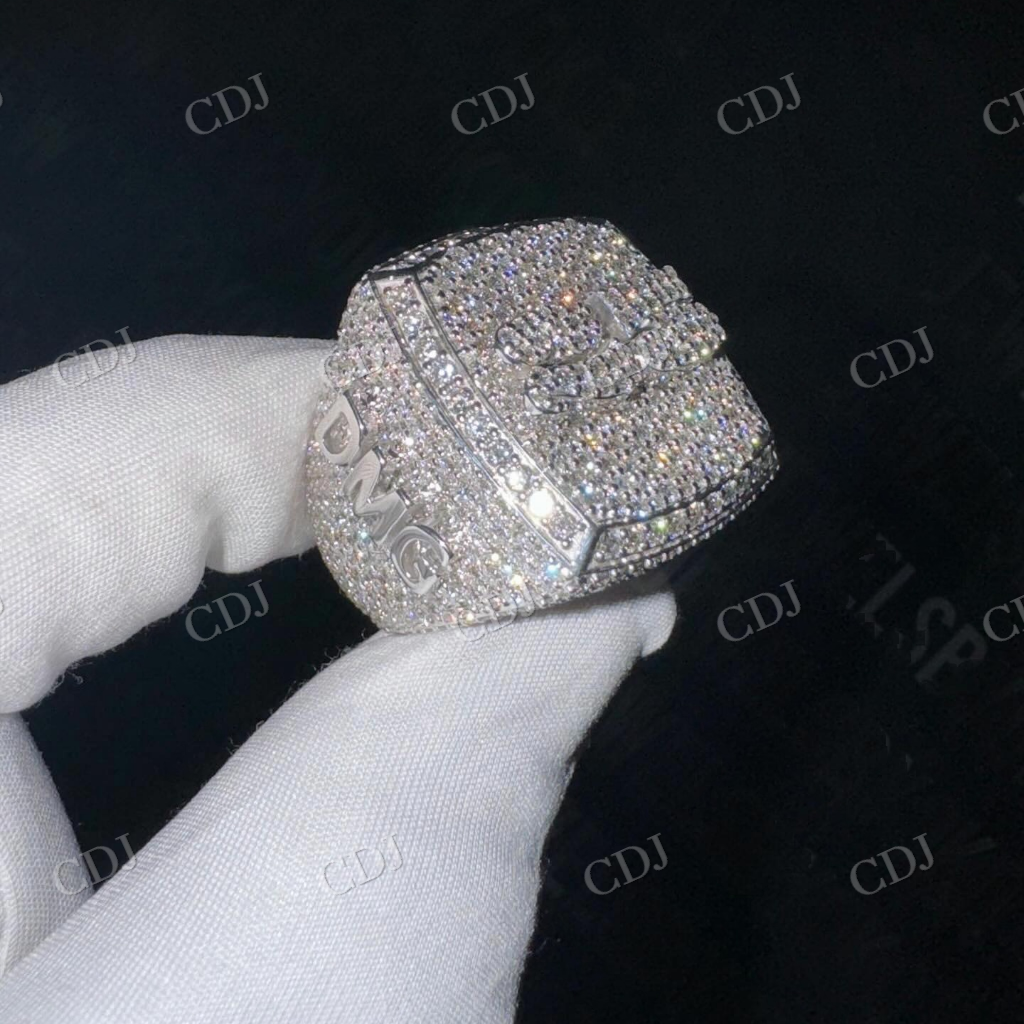 Custom Hip Hop Moissanite Diamond Ring hip hop jewelry CustomDiamJewel   