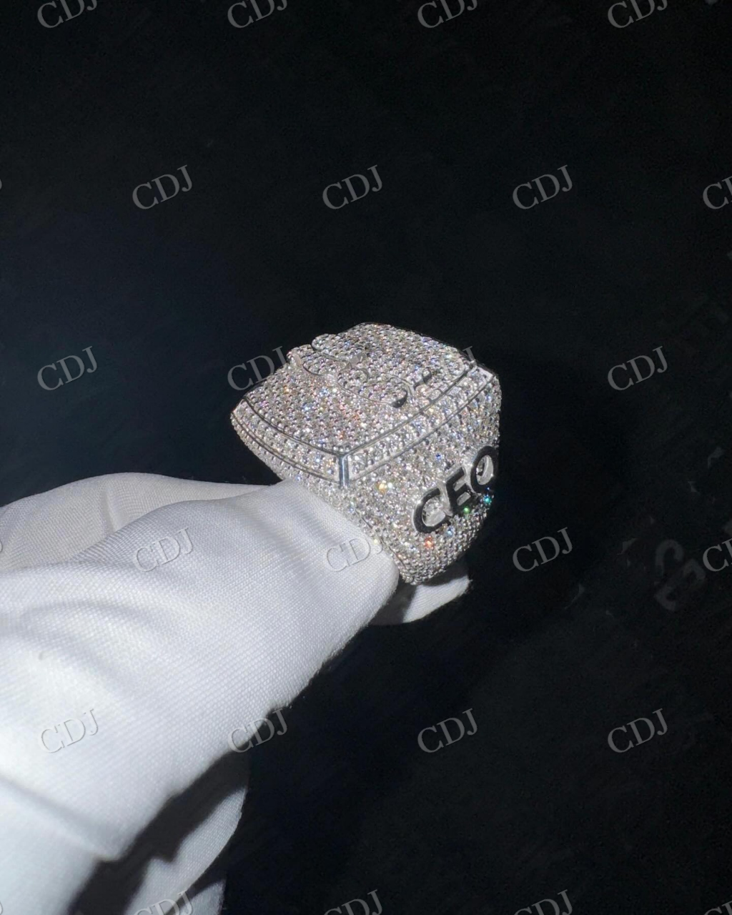 Custom Hip Hop Moissanite Diamond Ring hip hop jewelry CustomDiamJewel   