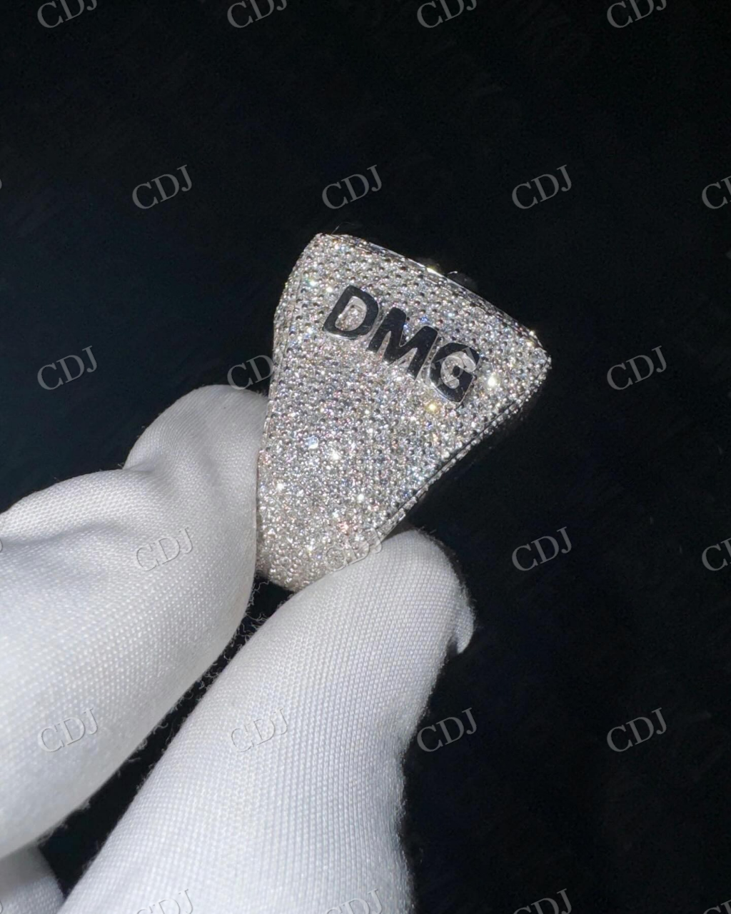 Custom Hip Hop Moissanite Diamond Ring hip hop jewelry CustomDiamJewel   