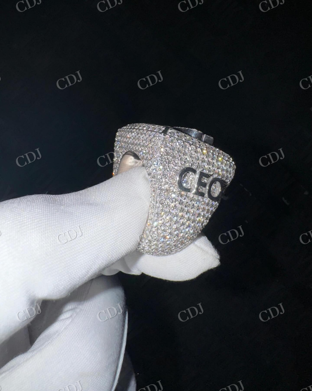 Custom Hip Hop Moissanite Diamond Ring hip hop jewelry CustomDiamJewel   