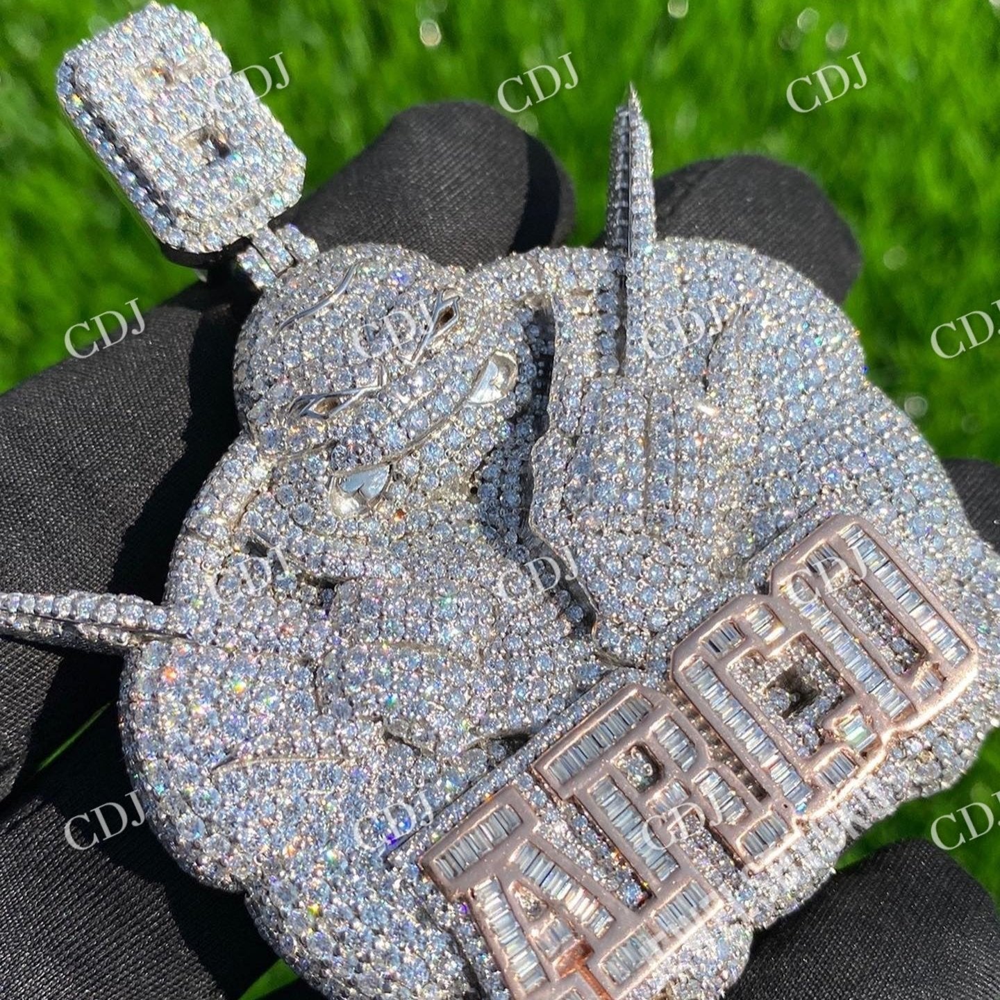 Customized Hip Hop Moissanite Diamond Pendant hip hop jewelry customdiamjewel   