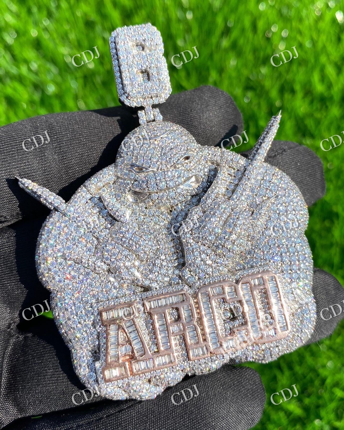 Customized Hip Hop Moissanite Diamond Pendant hip hop jewelry customdiamjewel   