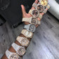 Round Diamond Stainless Steel Iced Out Blind Hip Hop Watch  customdiamjewel   