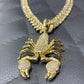 Scorpion Insect Pendant Yellow Gold plated Diamond Gift for Him hip hop jewelry customdiamjewel   