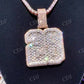 Iced Out 28 Number Stainless Steel VVS Moissanite Hip Hop Pendant  customdiamjewel   