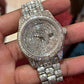 Hip Hop Stainless Steel Baguette Diamond Rolex Watch  customdiamjewel   