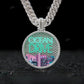 Ocean Drive Ice Out Sterling Silver Necklace hip hop jewelry CustomDiamJewel   