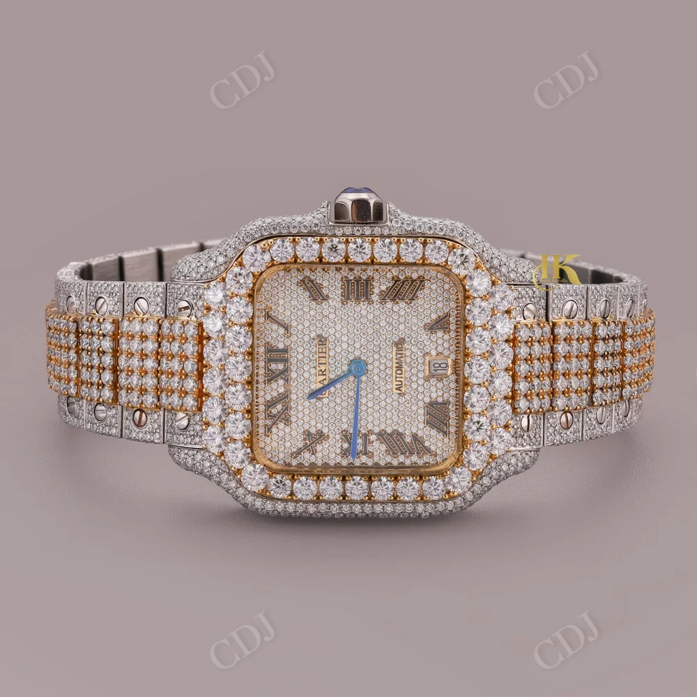 Cartier automatic modified Diamond Watch  customdiamjewel   