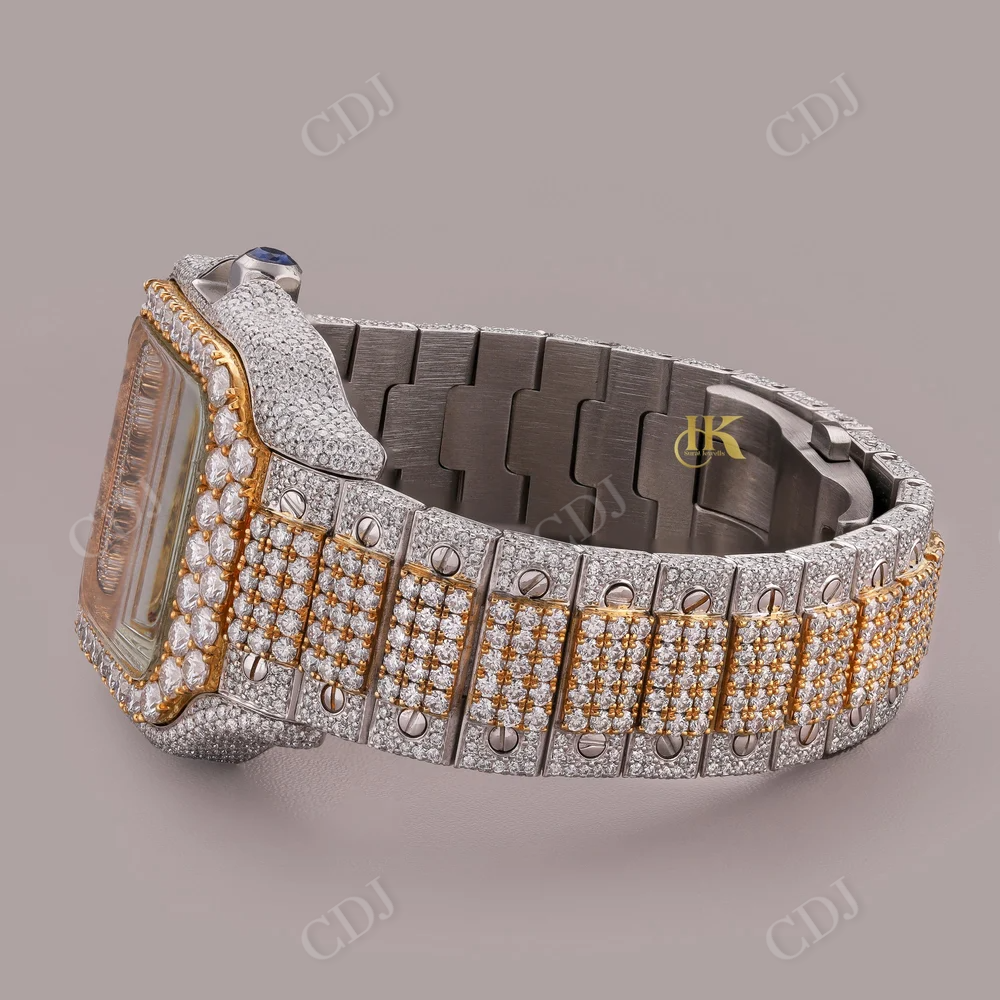 Cartier automatic modified Diamond Watch  customdiamjewel   