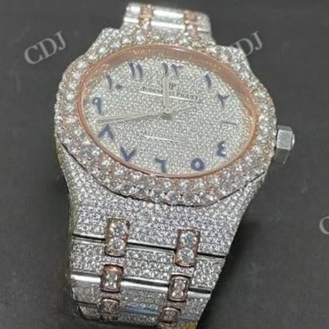 Wholesaler Price Certificated Natural Diamond Watch Custom Iced Out Unisex Watch  customdiamjewel   