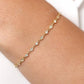 Natural diamond 14k Solid Gold Dainty Milgrain Bracelet  customdiamjewel   