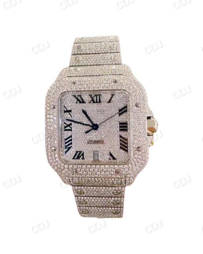 Hip Hop Square Men's Watch Waterproof Luxury Brand Ice Out Diamond Classic Watches  customdiamjewel   