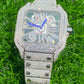 Customized Moissanite Diamond Studded Hip Hop Rapper Watch hip hop jewelry customdiamjewel   