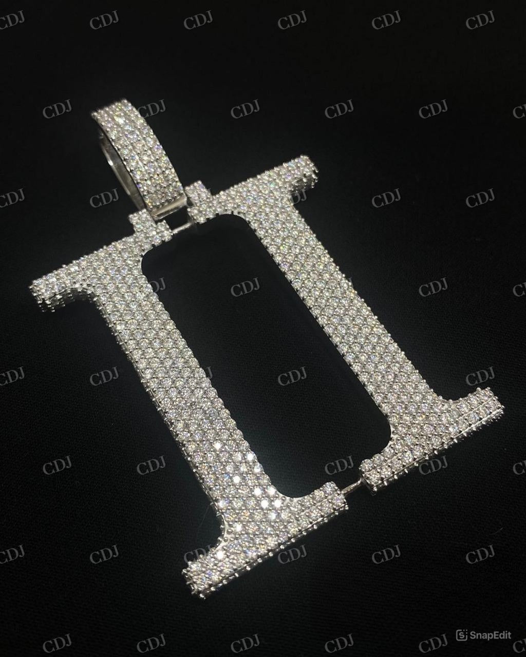 Custom Iced Out Letter Double II Pendant hip hop jewelry CustomDiamJewel   