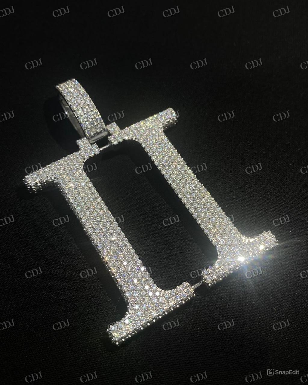 Custom Iced Out Letter Double II Pendant hip hop jewelry CustomDiamJewel   