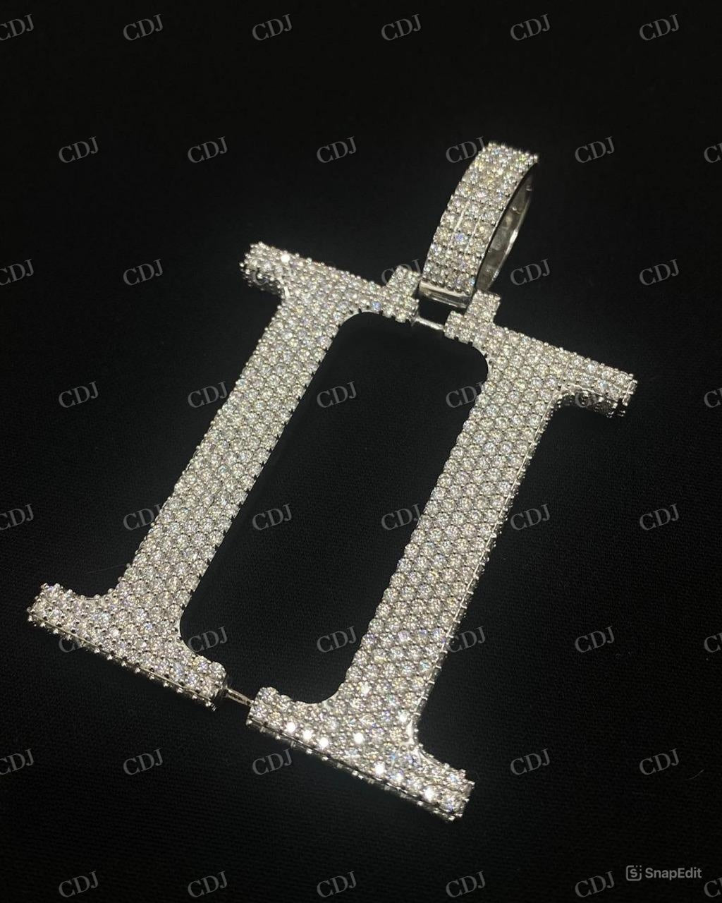 Custom Iced Out Letter Double II Pendant hip hop jewelry CustomDiamJewel   