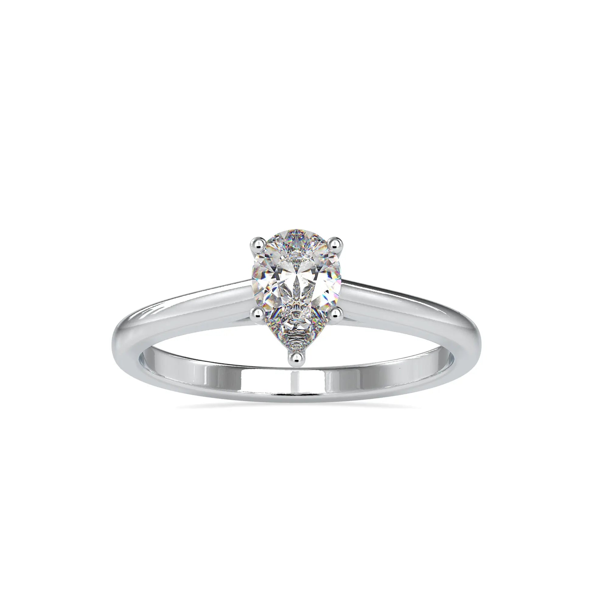 Pear Cut 0.53 CTW Harper Ring  customdiamjewel 10KT White Gold VVS-EF