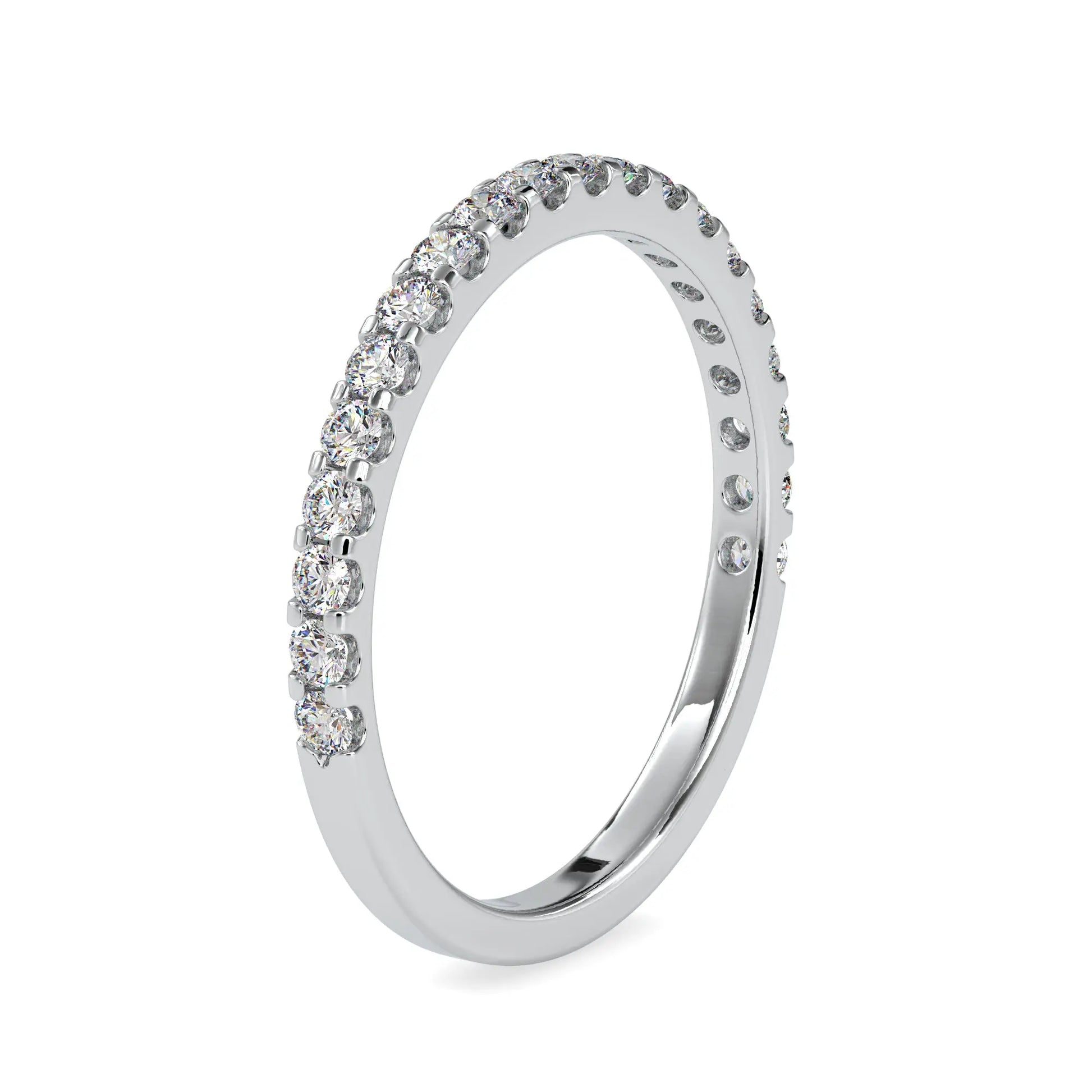 0.40CTW Half Eternity Wedding Diamond Band  customdiamjewel   