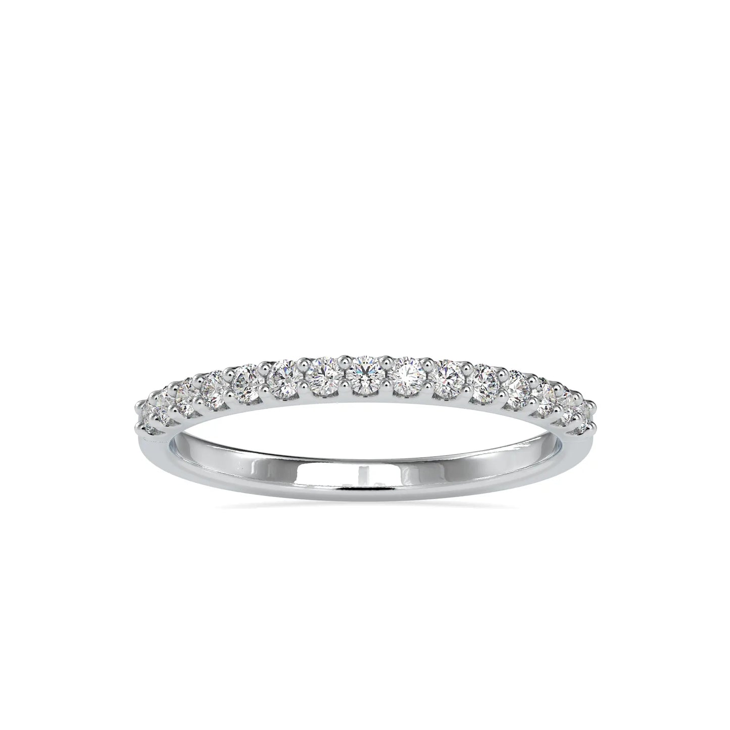 0.28CTW Two Tone Diamond Wedding band  customdiamjewel 10KT White Gold VVS-EF