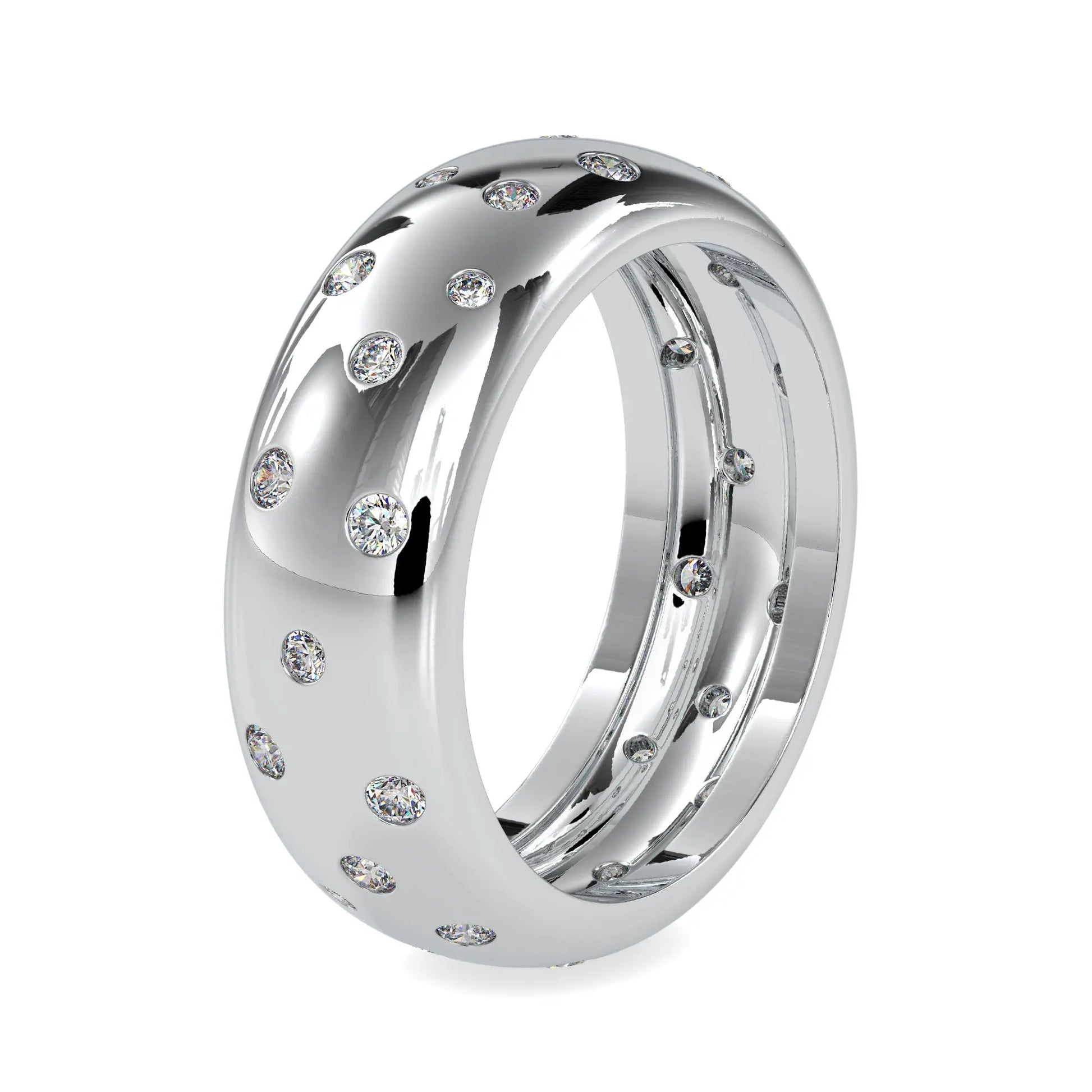 0.74CTW Antique Diamond Wedding Band  customdiamjewel   