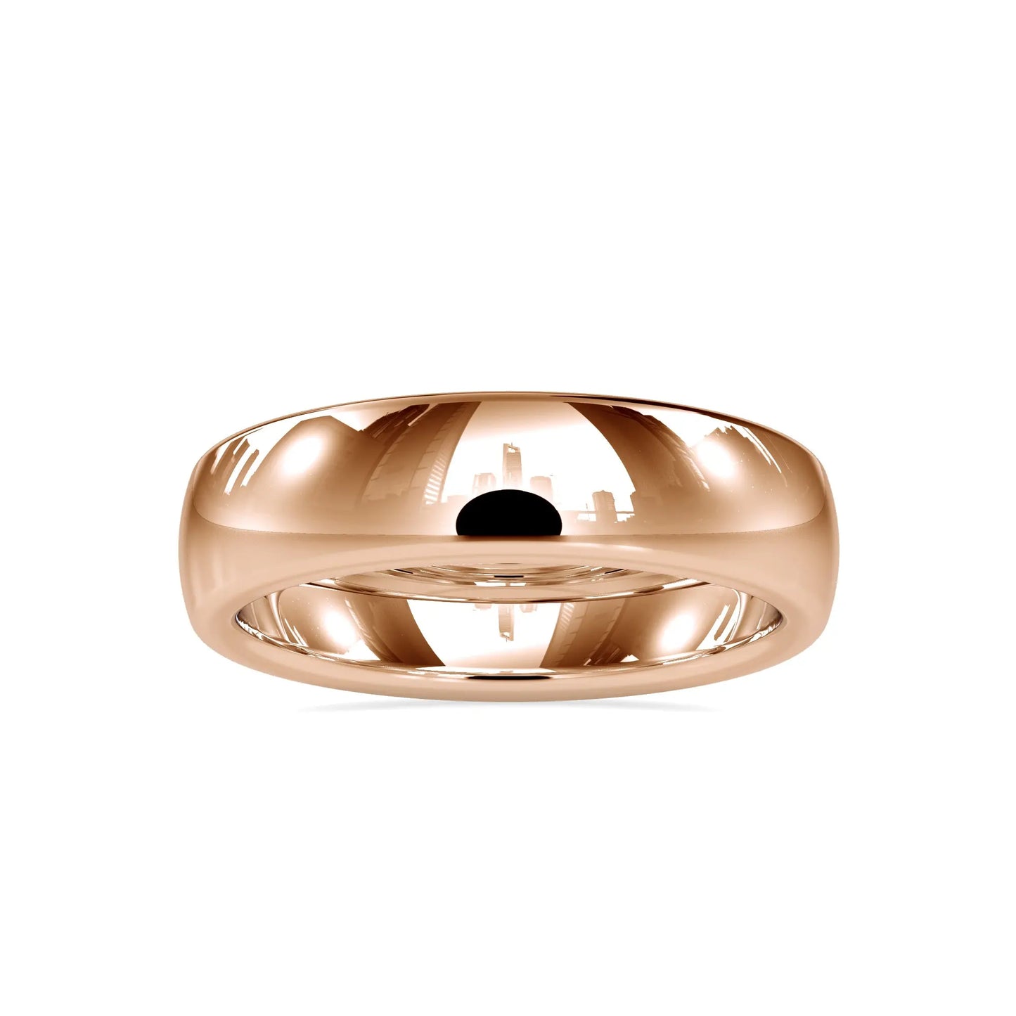 Solid Gold Anxiety Wedding Band  customdiamjewel 10KT Rose Gold 