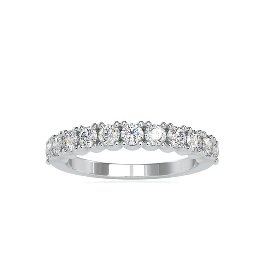 0.90CTW Diamond Half Eternity Band  customdiamjewel 10KT White Gold VVS-EF