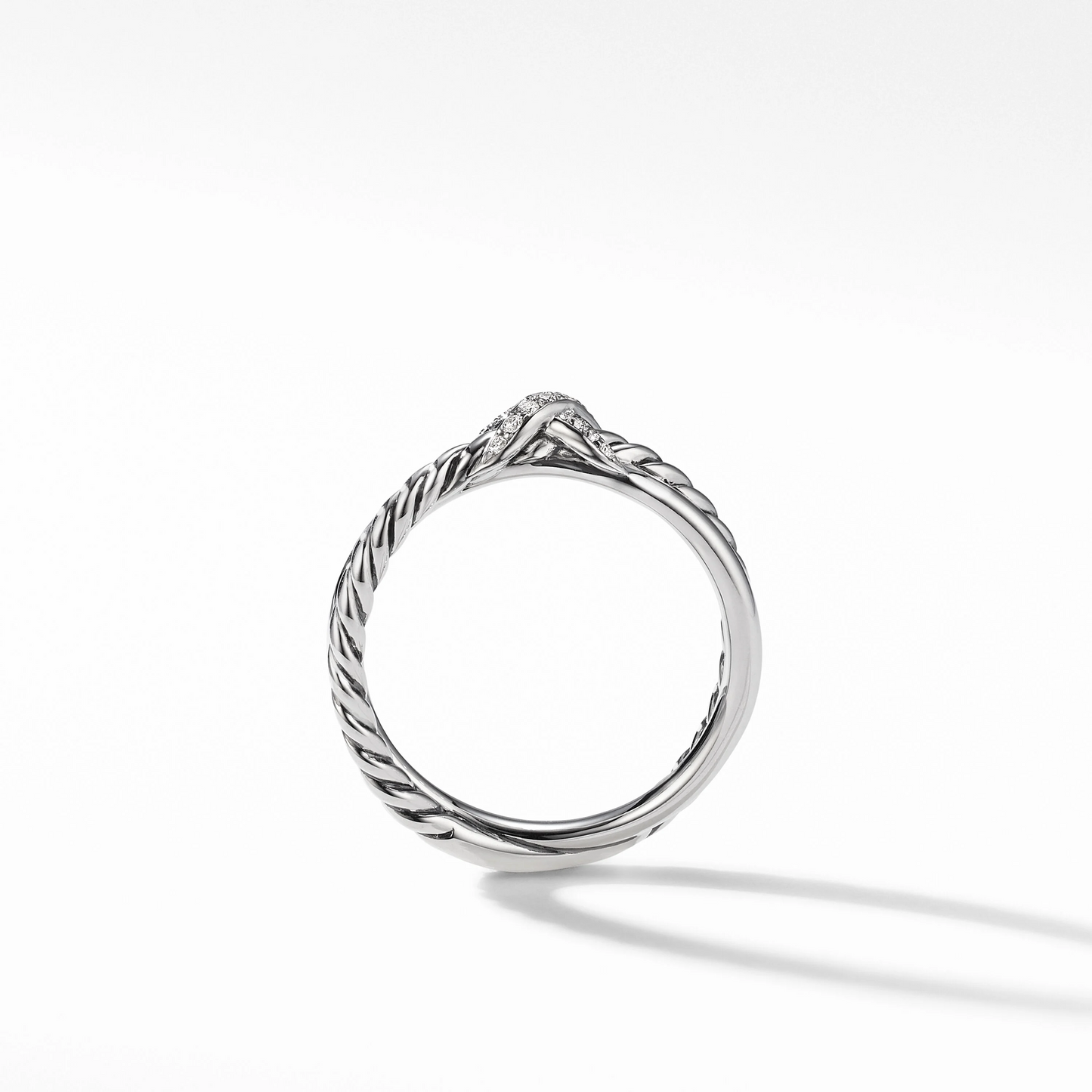 Petite X with Pave Round Lab Grown Diamond Ring  customdiamjewel   