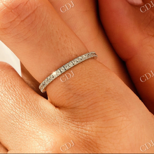 0.30CTW Lab Grown Diamond Full Eternity Wedding Band  customdiamjewel 10KT White Gold VVS-EF