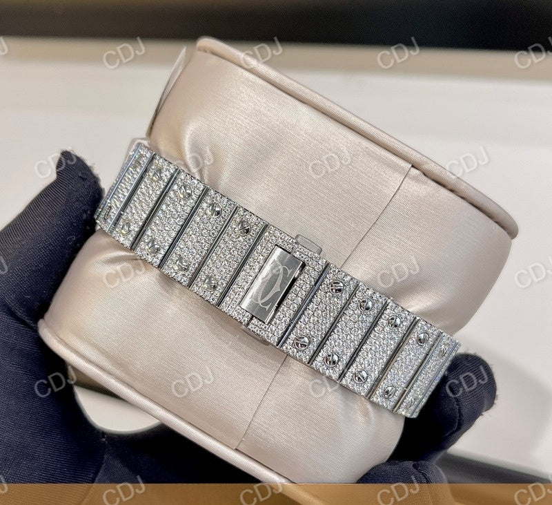 Iced Out Men's Luxury Diamond Watch  customdiamjewel   