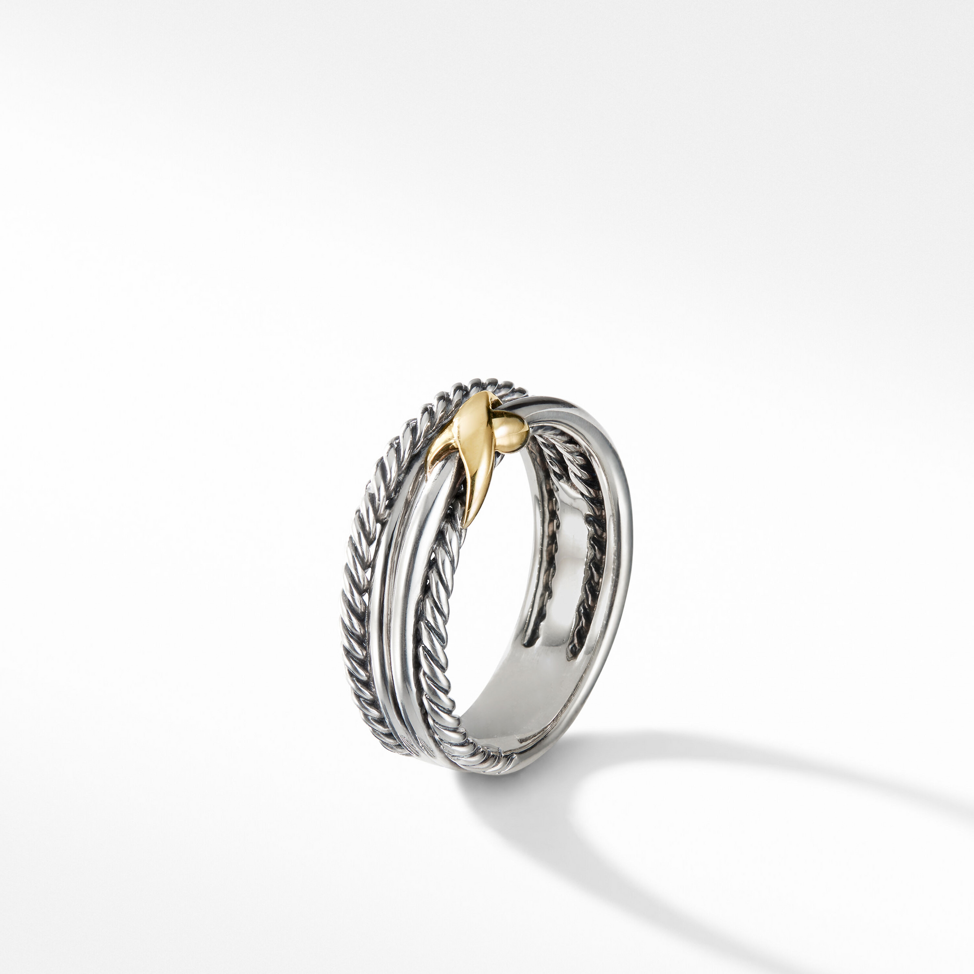 Classical David Yurman’s Crossover Wedding Rings  customdiamjewel   