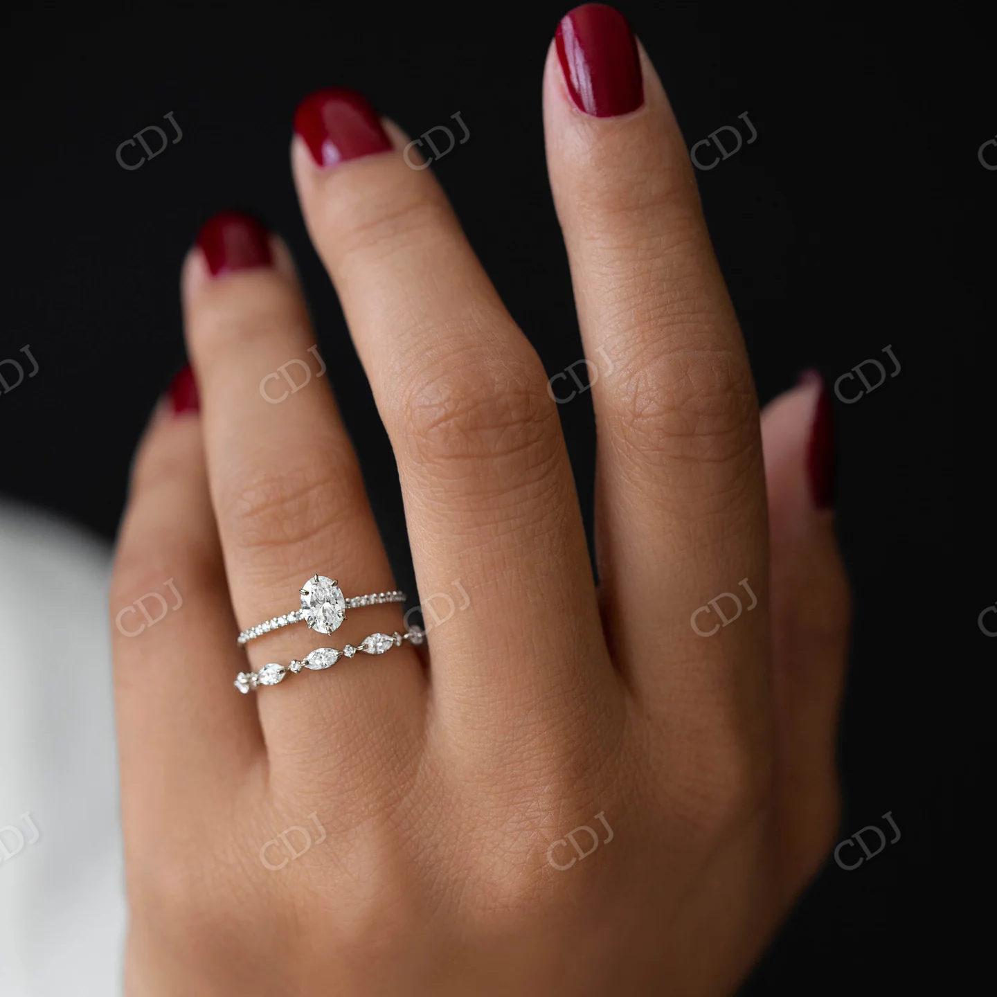 0.37CTW Natural Diamond Tiny Wedding Band  customdiamjewel   