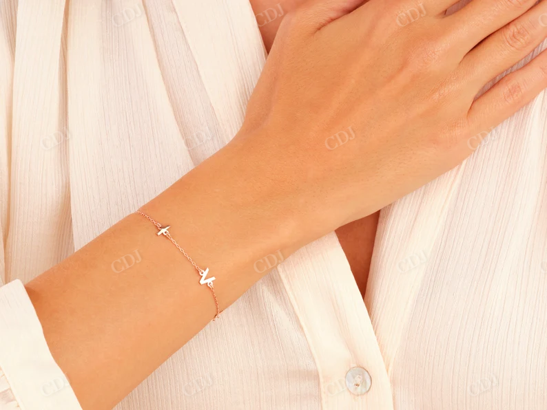 Dainty Solid Gold Bracelets for Women  customdiamjewel   