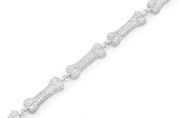 Lab Grown Diamond Dog Bone Bracelet  customdiamjewel   