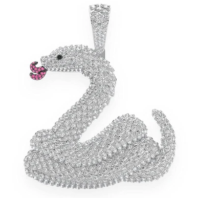 6.00CTW Snake Scales Emoji Cluster Diamond Pendant  customdiamjewel   