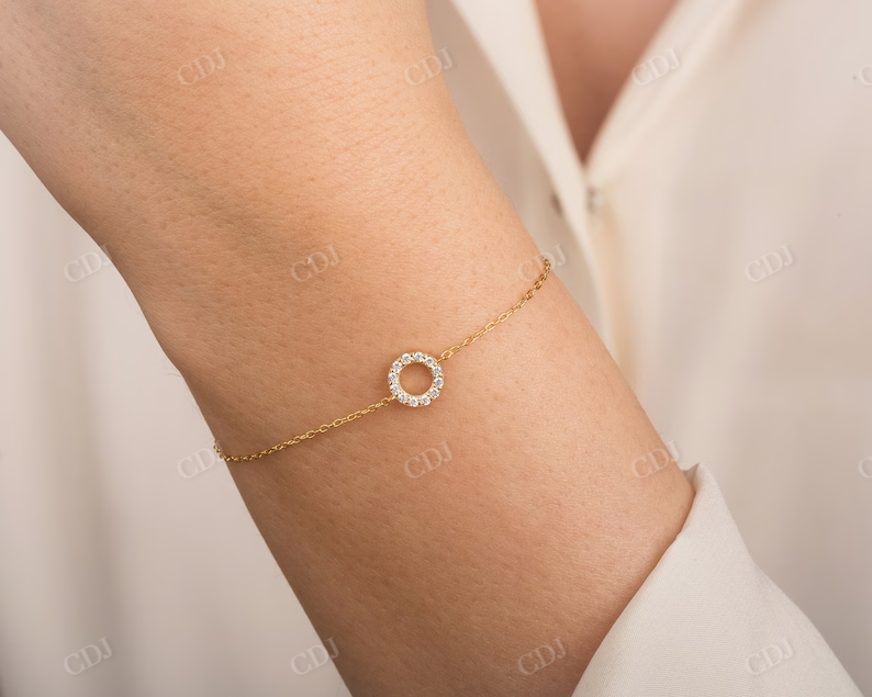 Minimalist Natural Diamond Bracelet  customdiamjewel   