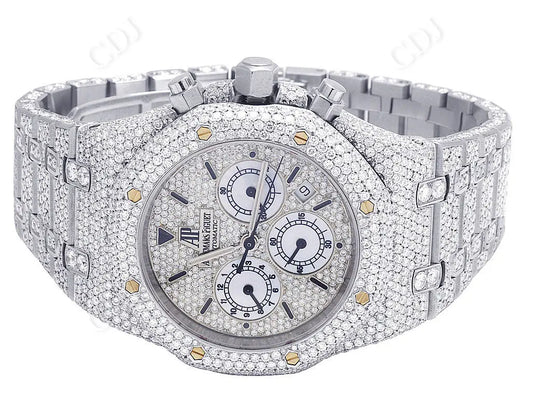 Stainless Steel 39MM AP Diamond Watch (27.75CTW)  customdiamjewel   