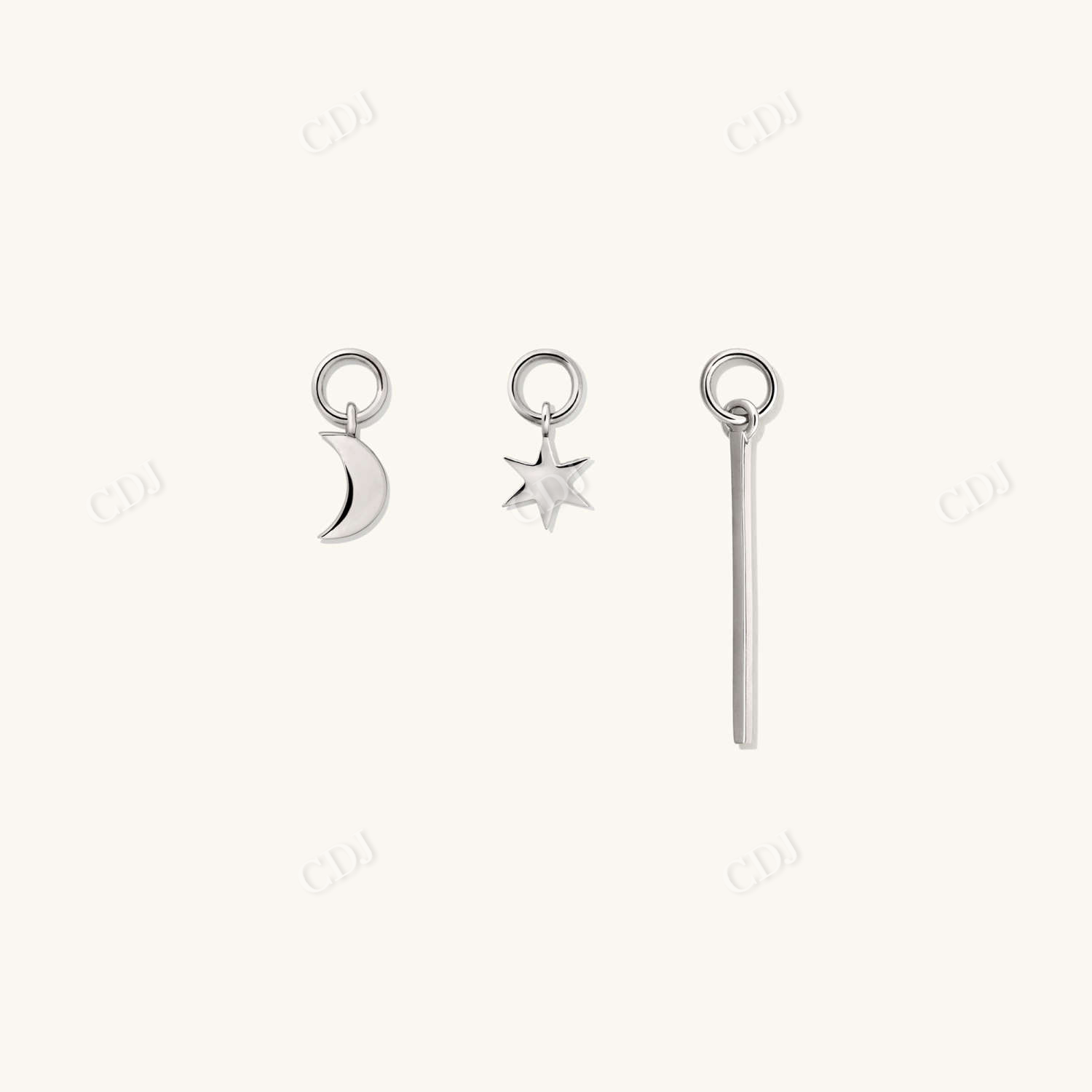 Single Star Charm for Hoop Earrings For Girls  customdiamjewel   