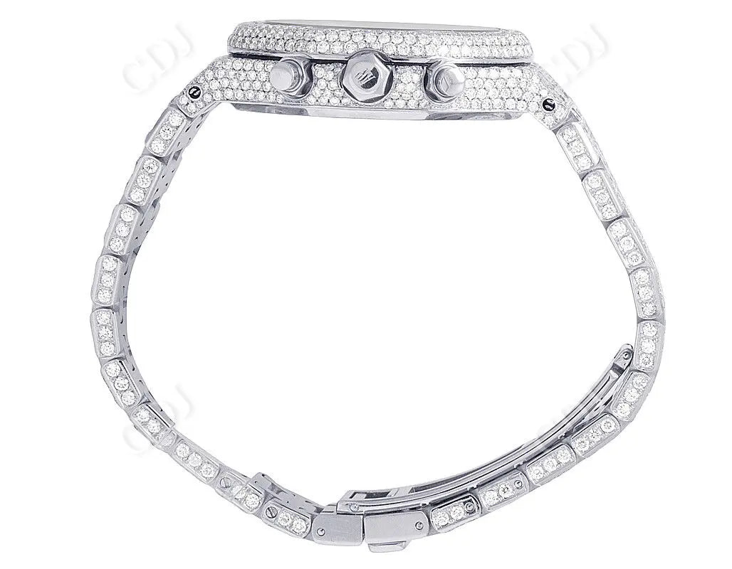 Stainless Steel 39MM AP Diamond Watch (27.75CTW)  customdiamjewel   