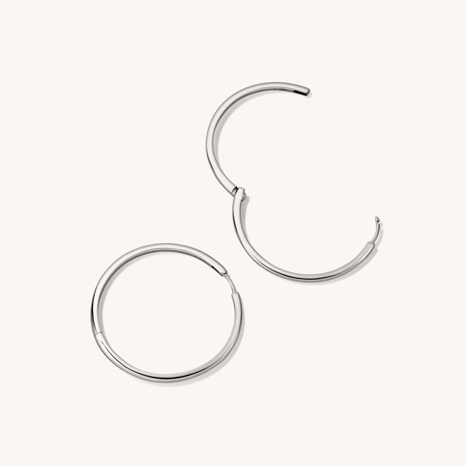 Round Shape Tube Oversized 14K Gold Hoop Earrings  customdiamjewel   