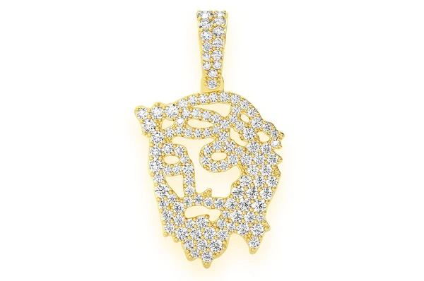 0.65CTW Jesus Silhouette Diamond Pendant  customdiamjewel   