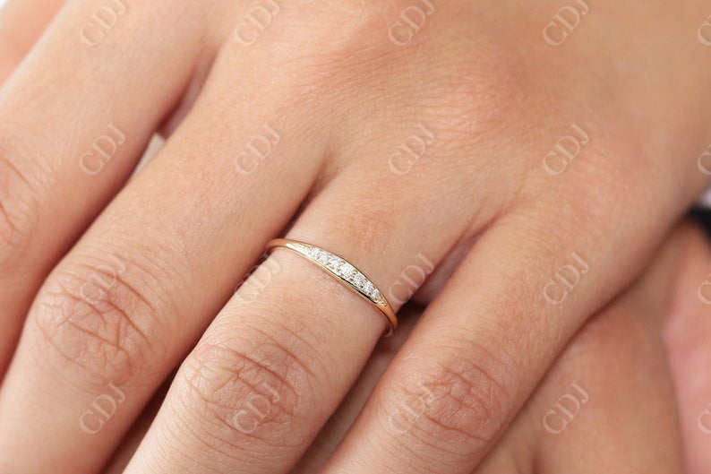 0.11CTW Lab Grown Diamond Wedding Band  customdiamjewel   