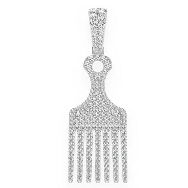 2.00CTW Hair Pick Diamond Pendant  customdiamjewel   